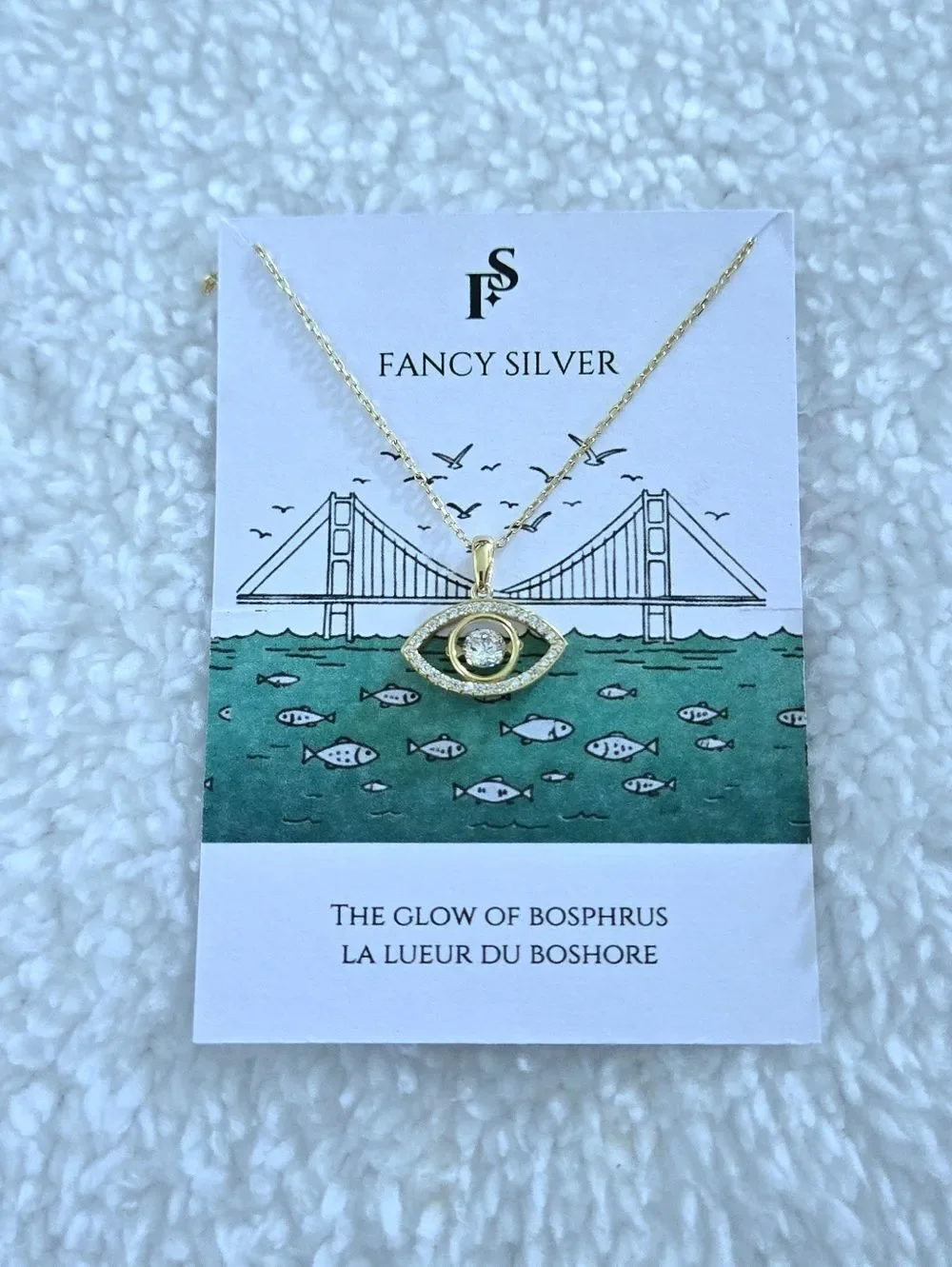 Fancy Silver🤍 Evil Eye🧿 Pendant Necklace
